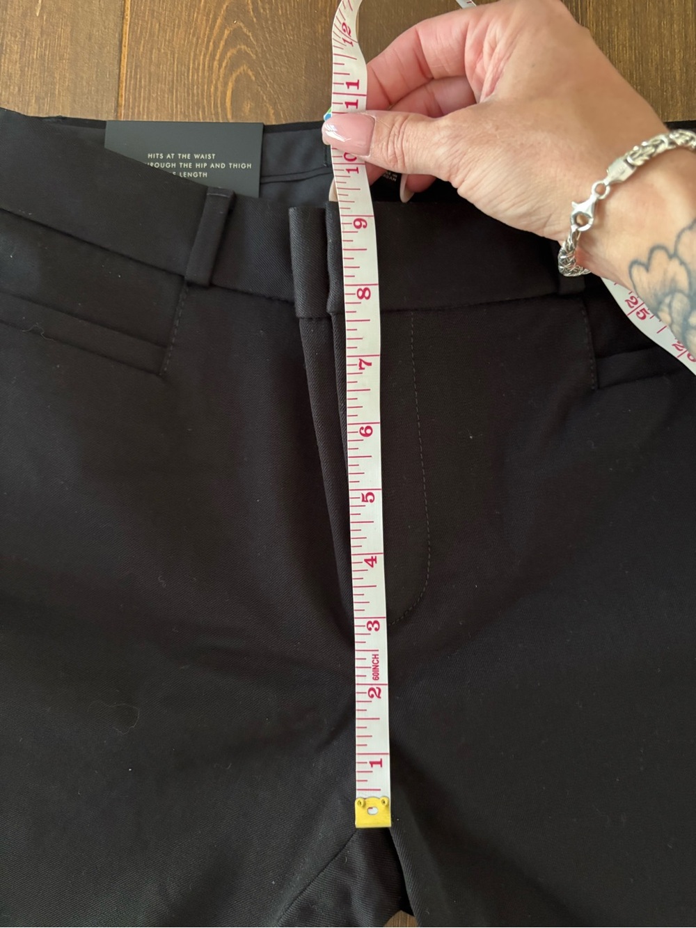 Banana Republic Sloan Slim Straight Crop Pants, Black, Size 6, Tailored Trousers - Picture 9 of 10
